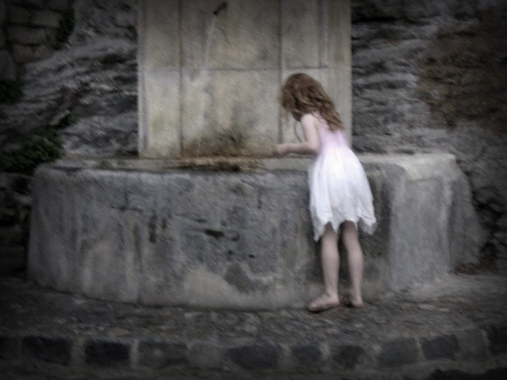 Girl at the Fountain